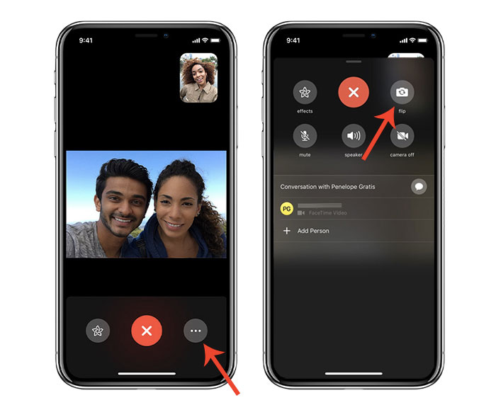 iOS FaceTime Flip