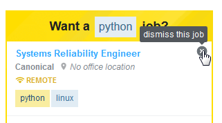 Dismiss Job Ad