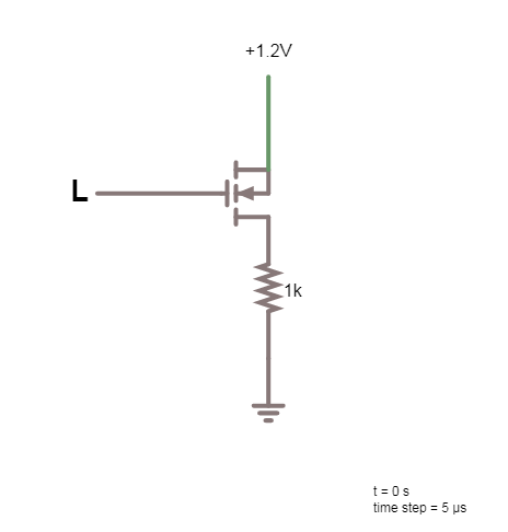 Image of circuit from simulation 1