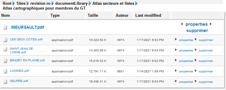 example of CMIS content from Alfresco display by Drupal