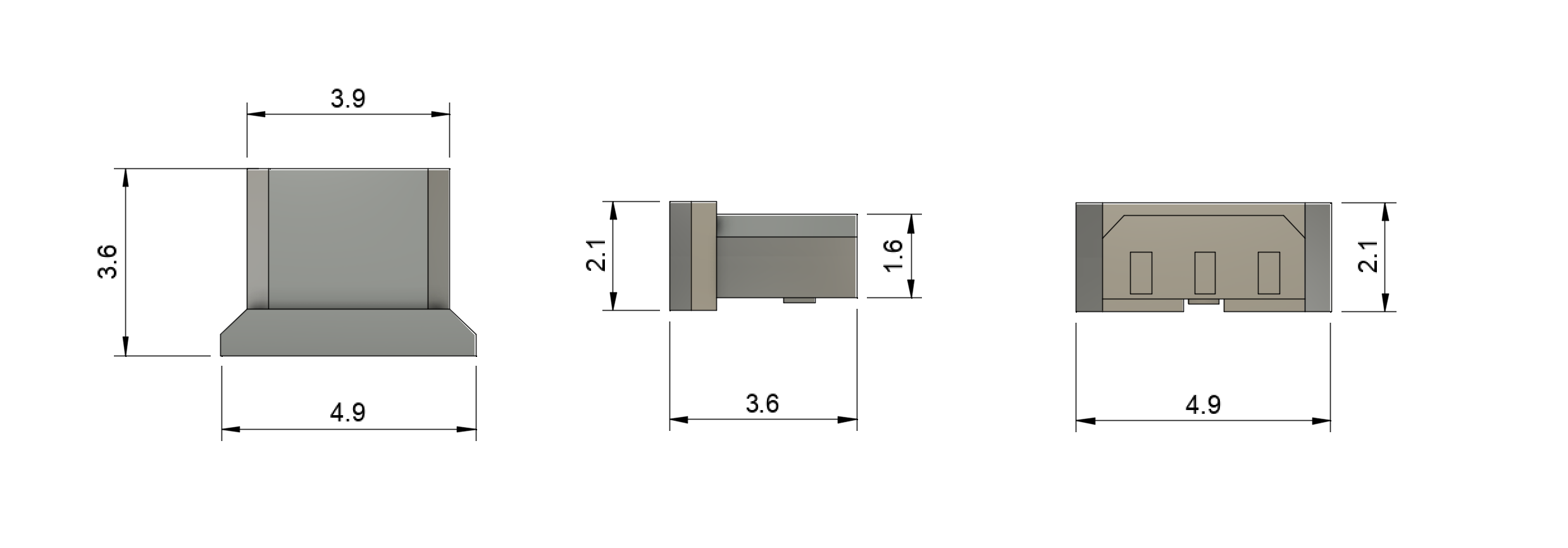 Dimensioned drawing