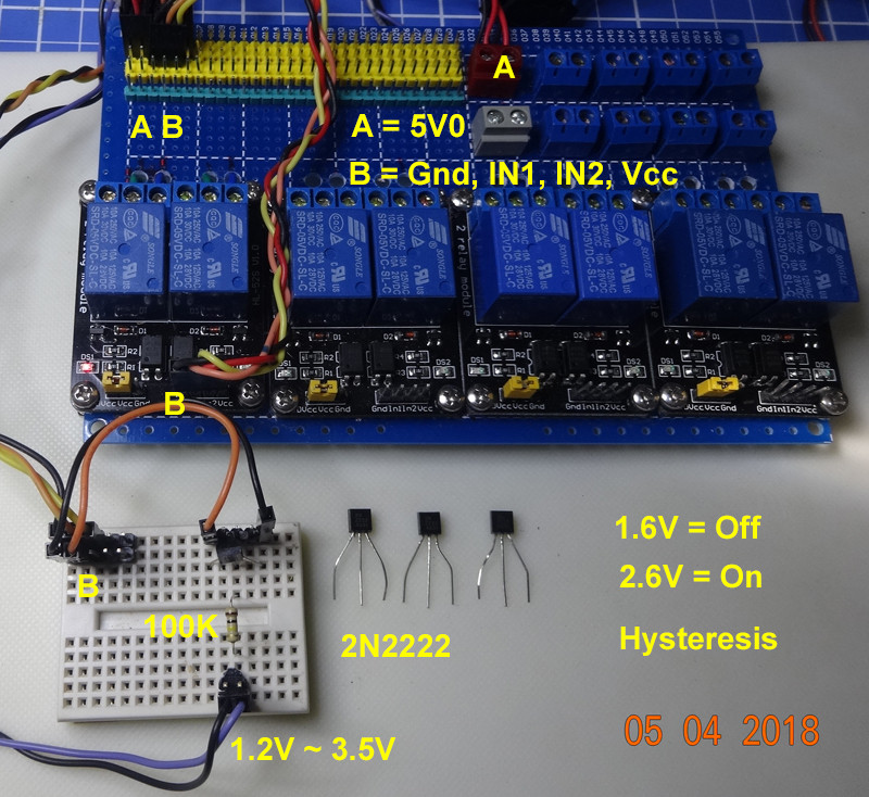 2N2222 up shifter