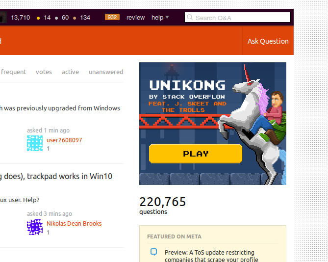 UNIKONG advert on AU