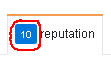 Reputation tab bagde