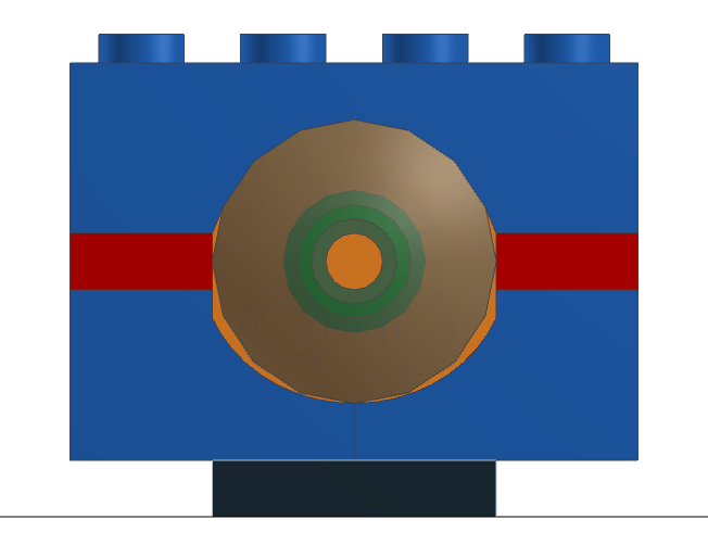 CAD diagram showing gap