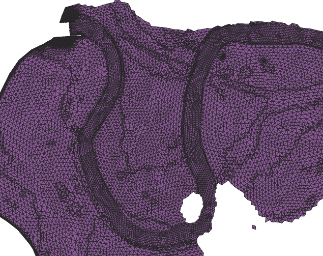 Shapefile with the triangles