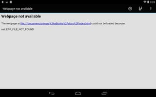 Offline Browser: Webpage not available