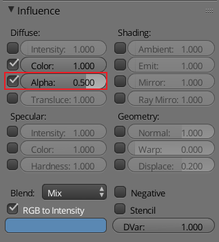 texture settings