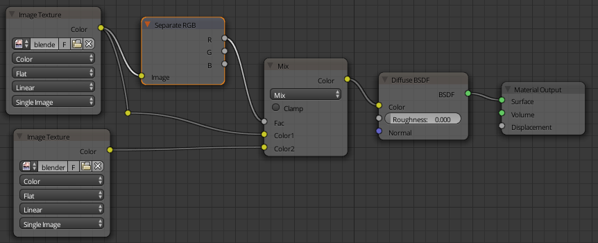 cycles nodes separate RGB node