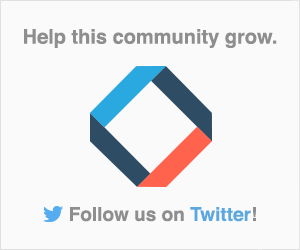 Help this community grow -- follow us on twitter!