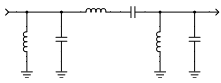 Shunt-first Butterworth LC BPF