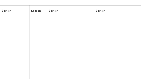 sections with plain white background colours