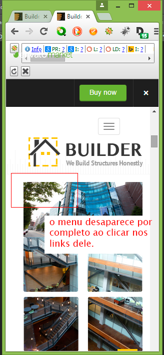 Como deverá ficar o menu