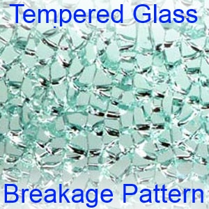 Tempered Glass break pattern