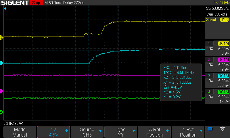 SCL rise time at A89307