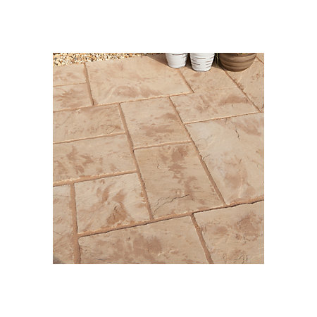 Decorative patio paving slabs