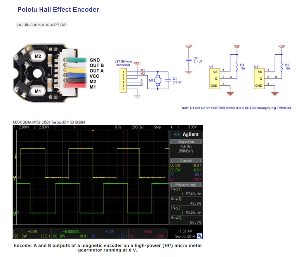 Hall effect encoder