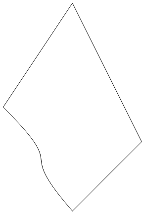 Curved polygon