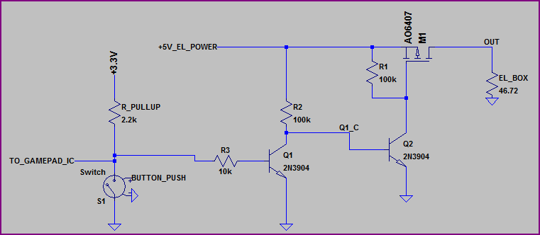 EL Wire Switch 5V Inverting