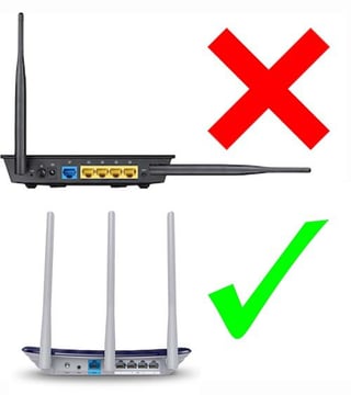 Modem antenna setup mistake