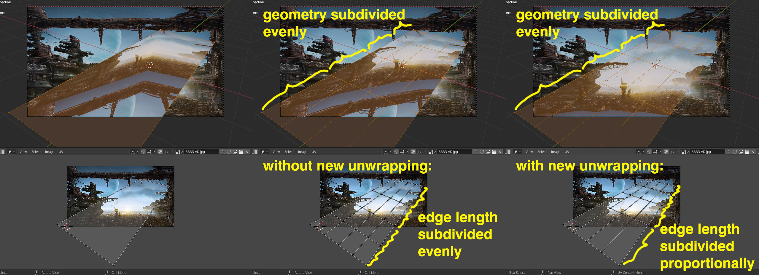 uv unwrapping geometry