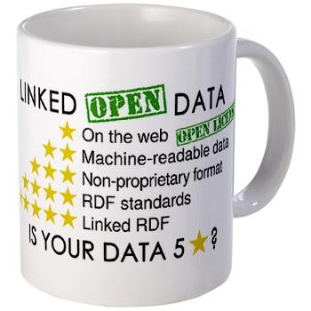 Open data stars mug