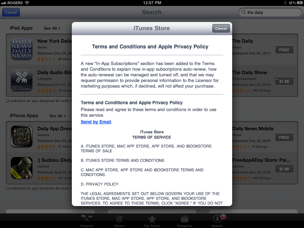 usability - Best way to handle mobile website terms and conditions 