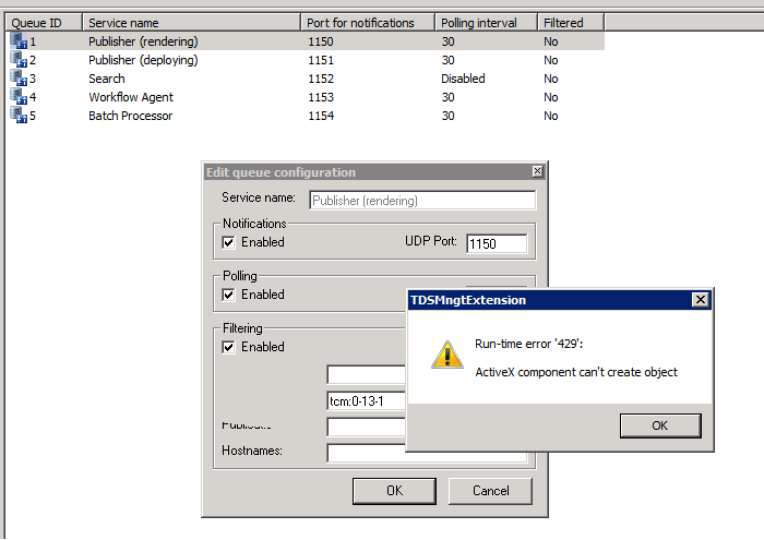 Screenshot showing the Run-time error '429'