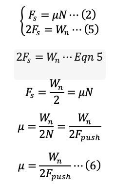 Derivation of alternative COF formula