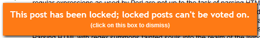 Fail to upvote a locked post