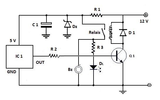 PIR Motion Sensor Schematic