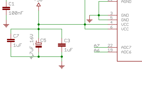 Arduino NANO capacitors