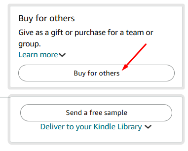 Screebshot of the Buy for others option