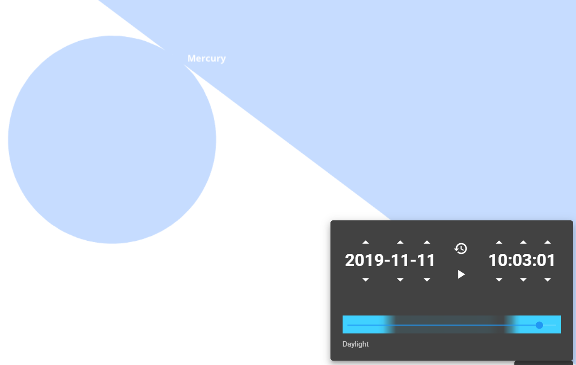 Stellarium Web visual calculation of 3rd contact time