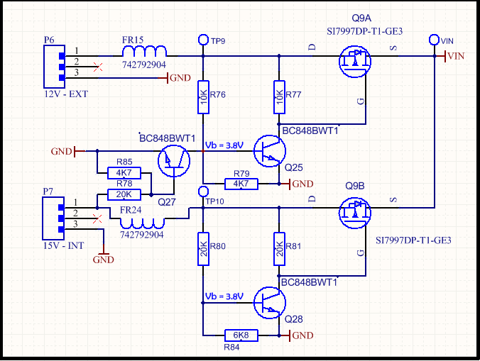 Automatic power input selector circuit