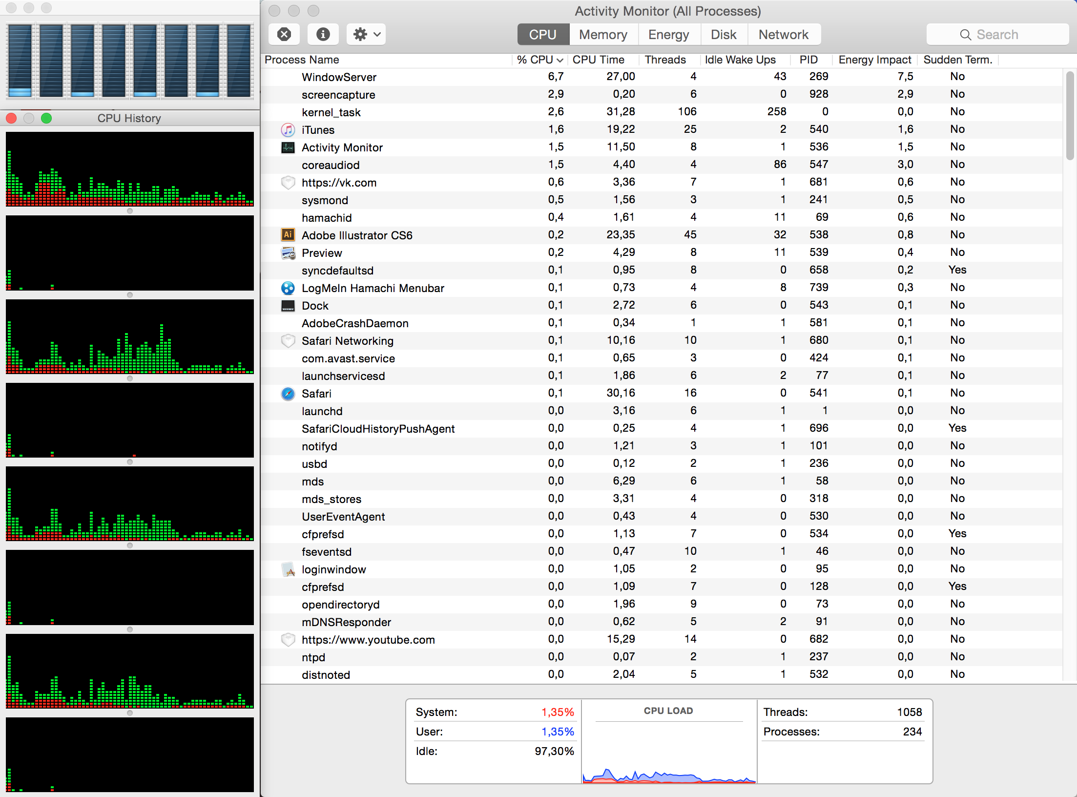 Activity Monitor within normal boot