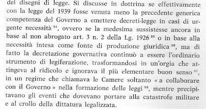 Image of quote about government and law, mentioning the phrase “dittatura legalizzata”.