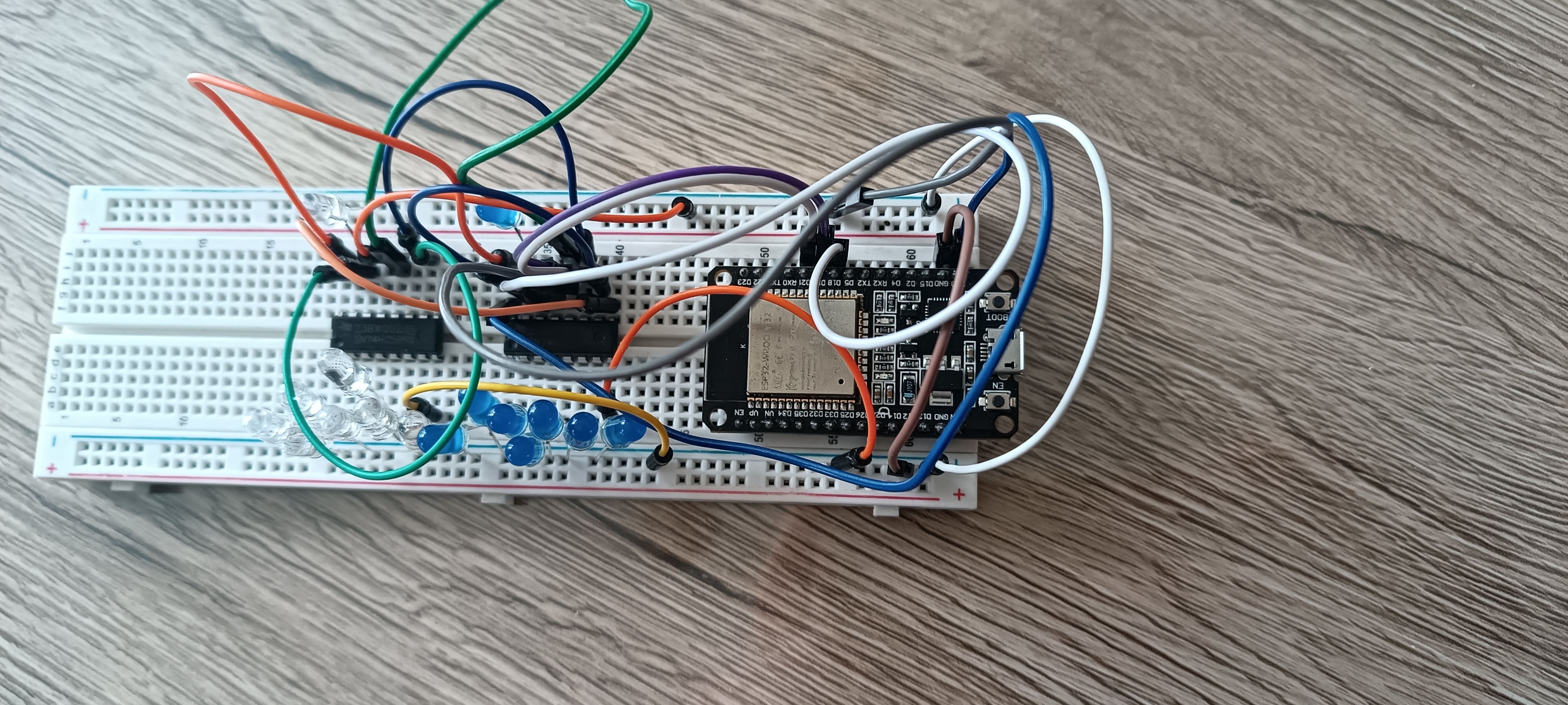 working prototype on breadboard