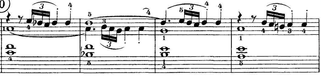 Beethoven, Op. 2 No. 1, mm. 11–14