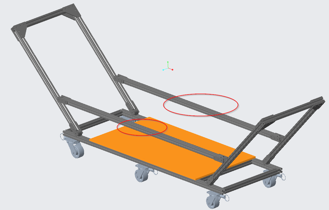 Current Cad Model of Cart