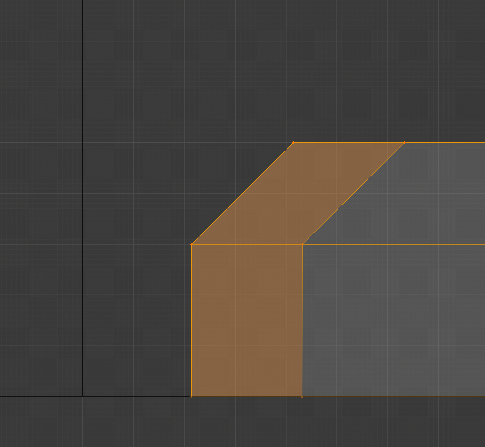 I would like to be able to snap this group of vertices so that the edges of the selected object and the objects on the left align.