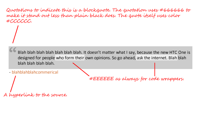 Example Two Of Blockquote And Code Wrappers