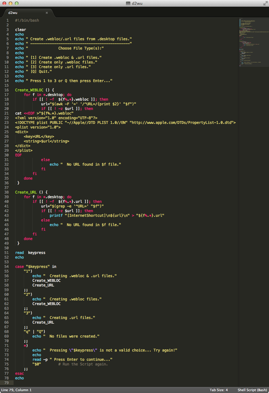 Code shown in Sublime Text