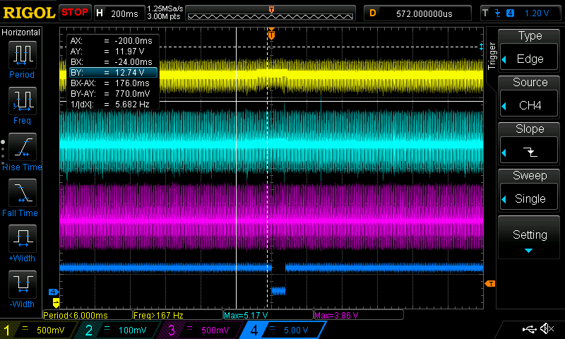 interrupt line remaining high due to noise