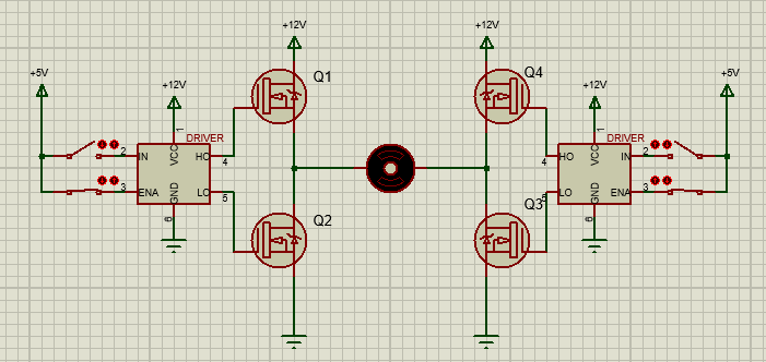 Half H-Bridge Driver Application Schematic