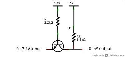 single directional level up shifter