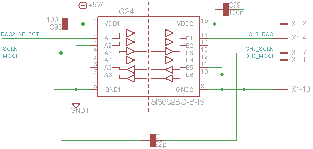 SCLK via 22pf schematic