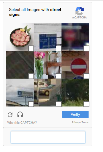 streetsigns reCaptcha