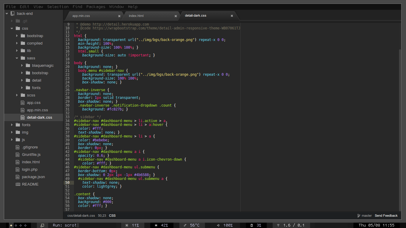 Screenshot of Atom