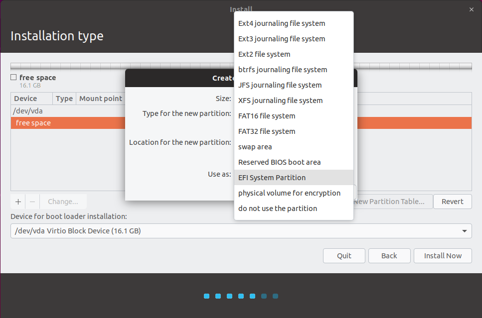 EFI Partition System